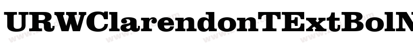 URWClarendonTExtBolN字体转换