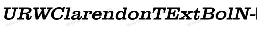 URWClarendonTExtBolN字体转换