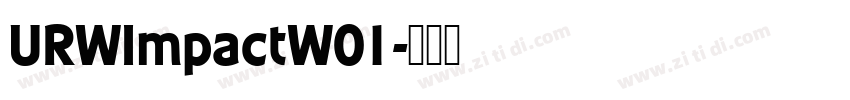URWImpactW01字体转换