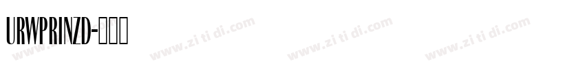 URWPrinzD字体转换