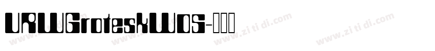 URWGroteskW05字体转换