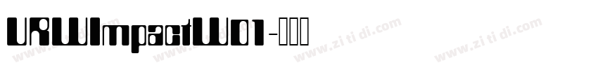 URWImpactW01字体转换