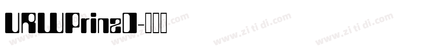 URWPrinzD字体转换