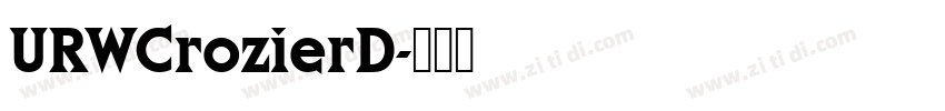 URWCrozierD字体转换
