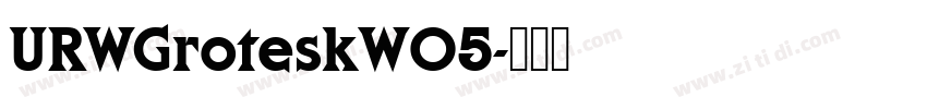 URWGroteskW05字体转换