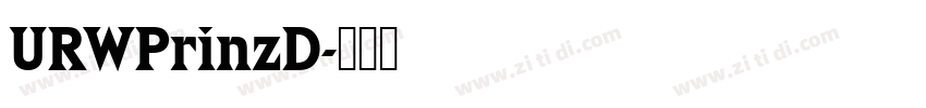 URWPrinzD字体转换
