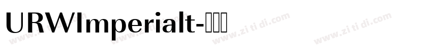 URWImperialt字体转换