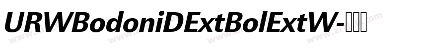 URWBodoniDExtBolExtW字体转换