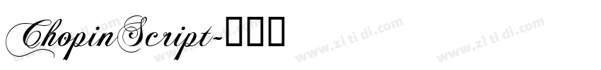 ChopinScript字体转换