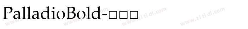 PalladioBold字体转换