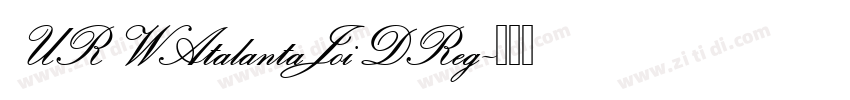 URWAtalantaJoiDReg字体转换