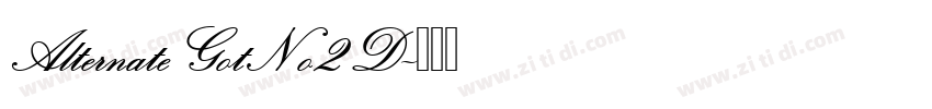 AlternateGotNo2D字体转换
