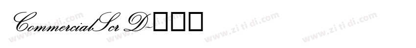 CommercialScrD字体转换