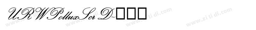 URWPolluxScrD字体转换