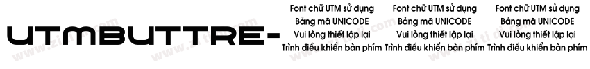 UTMButtre字体转换