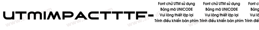 UTMImpactttf字体转换