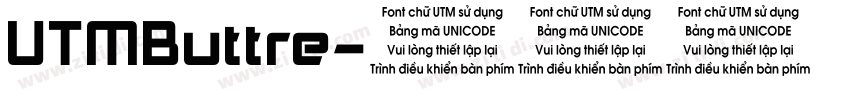 UTMButtre字体转换