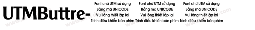 UTMButtre字体转换