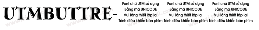 UTMButtre字体转换