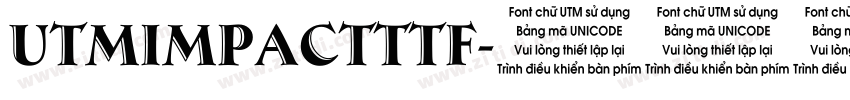 UTMImpactttf字体转换
