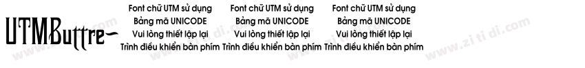 UTMButtre字体转换