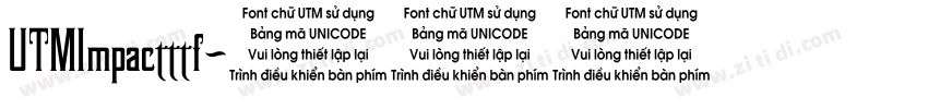 UTMImpactttf字体转换