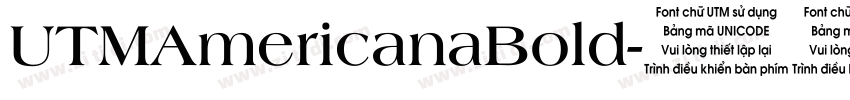 UTMAmericanaBold字体转换