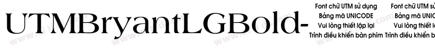 UTMBryantLGBold字体转换