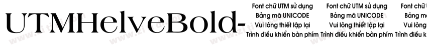 UTMHelveBold字体转换