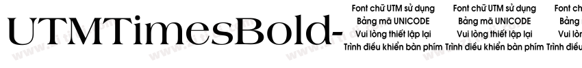 UTMTimesBold字体转换