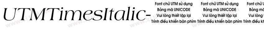 UTMTimesItalic字体转换