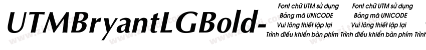 UTMBryantLGBold字体转换