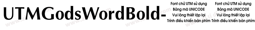 UTMGodsWordBold字体转换