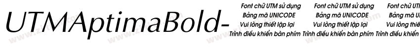 UTMAptimaBold字体转换