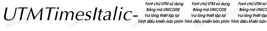 UTMTimesItalic字体转换