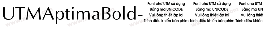 UTMAptimaBold字体转换