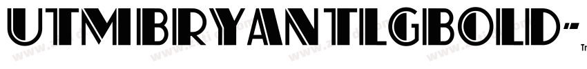 UTMBryantLGBold字体转换