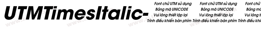 UTMTimesItalic字体转换