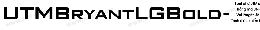 UTMBryantLGBold字体转换