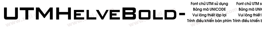 UTMHelveBold字体转换