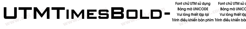 UTMTimesBold字体转换
