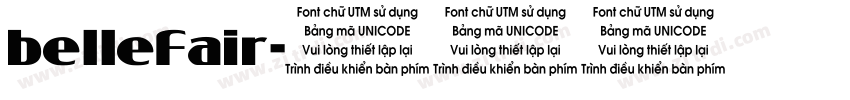 bellefair字体转换