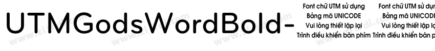 UTMGodsWordBold字体转换