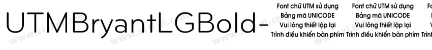 UTMBryantLGBold字体转换