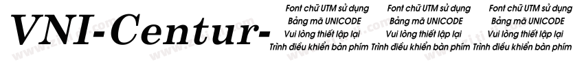 VNI-Centur字体转换