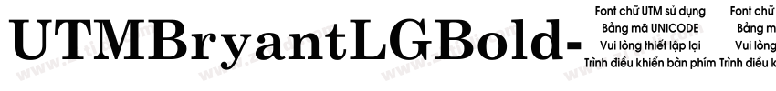 UTMBryantLGBold字体转换