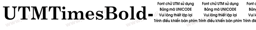 UTMTimesBold字体转换