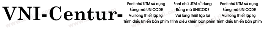 VNI-Centur字体转换