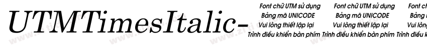UTMTimesItalic字体转换