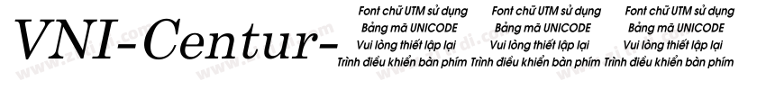 VNI-Centur字体转换
